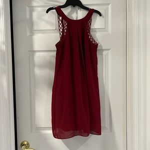 iZ BYER Red Back-Tie Dress